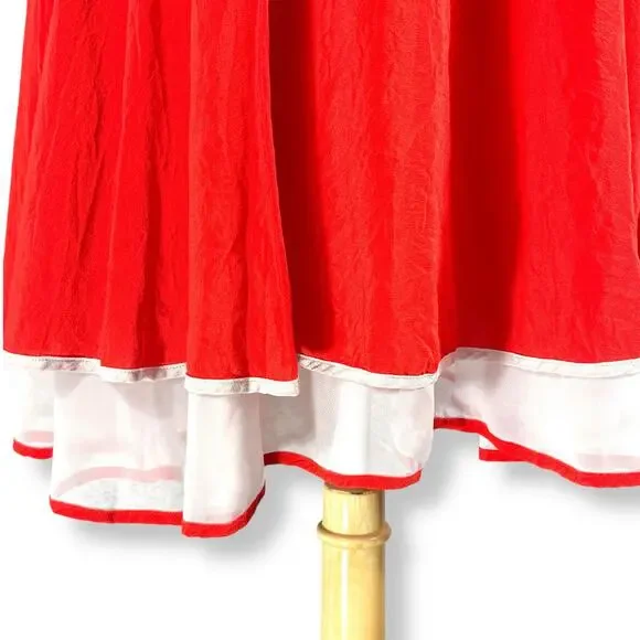 Girls From Savoy Anthro Misty Red Silk Pinup Twee Mini Dress ASO Sailor Cherry 4 - Picture 4 of 10